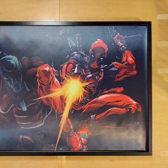 Deadpool silk canvas Fabric Poster (36" x 24") - Picture 3 of 3
